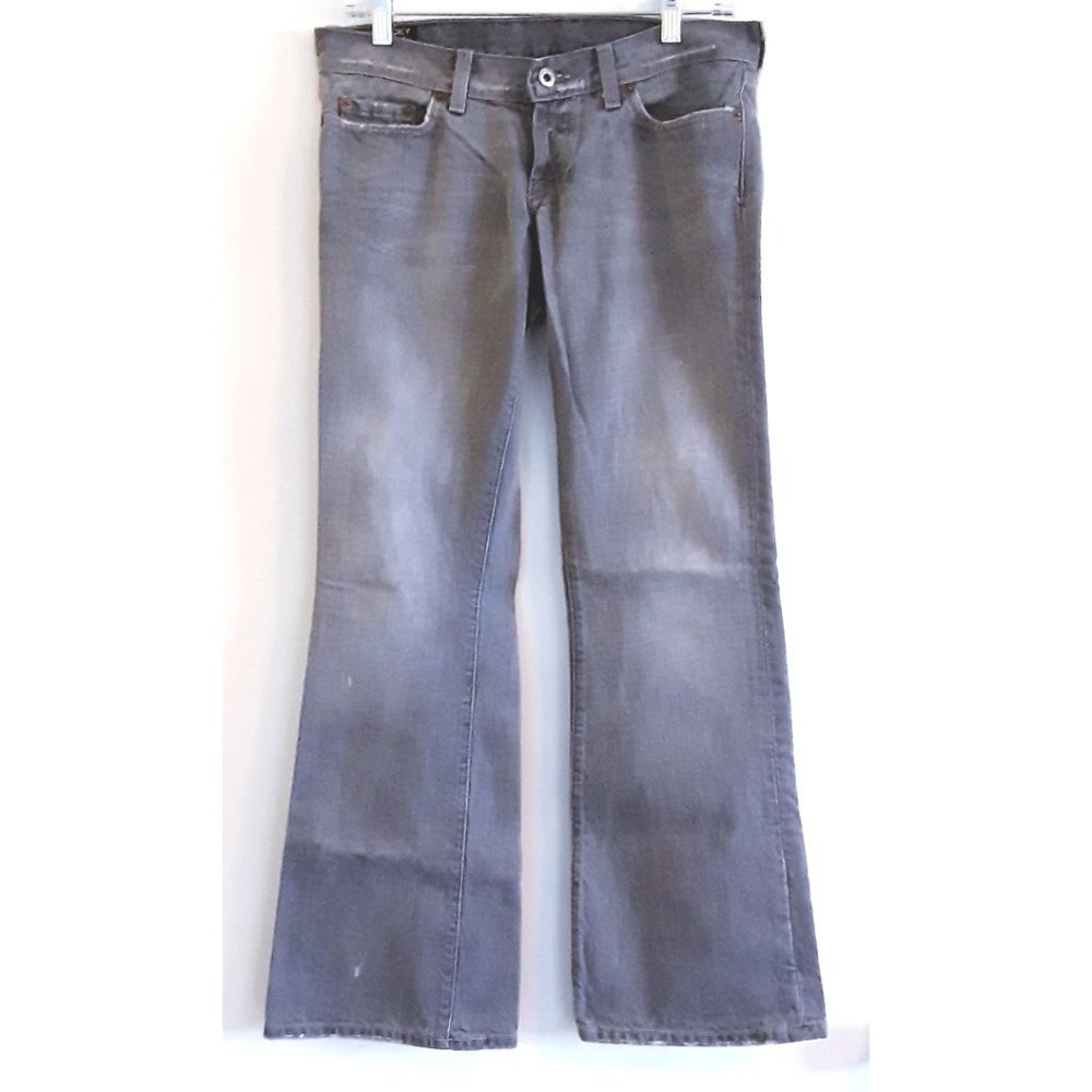 Lucky Brand Lil Maggie Distressed Flared Leg Jeans